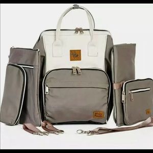 Sleepy panda diaper bag